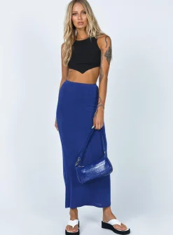 Princess Polly Harriette Maxi Skirt  Blue Sale