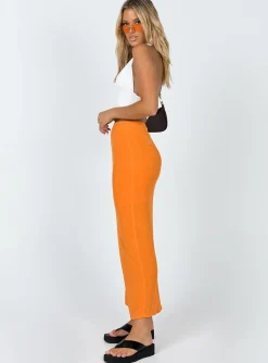 Princess Polly Harriette Maxi Skirt Orange Sale