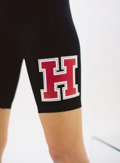 Princess Polly Harvard University Bike Shorts Black Cheap