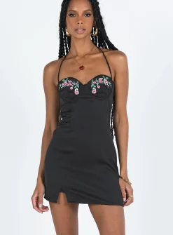 Princess Polly Hassie Mini Dress Black Clearance
