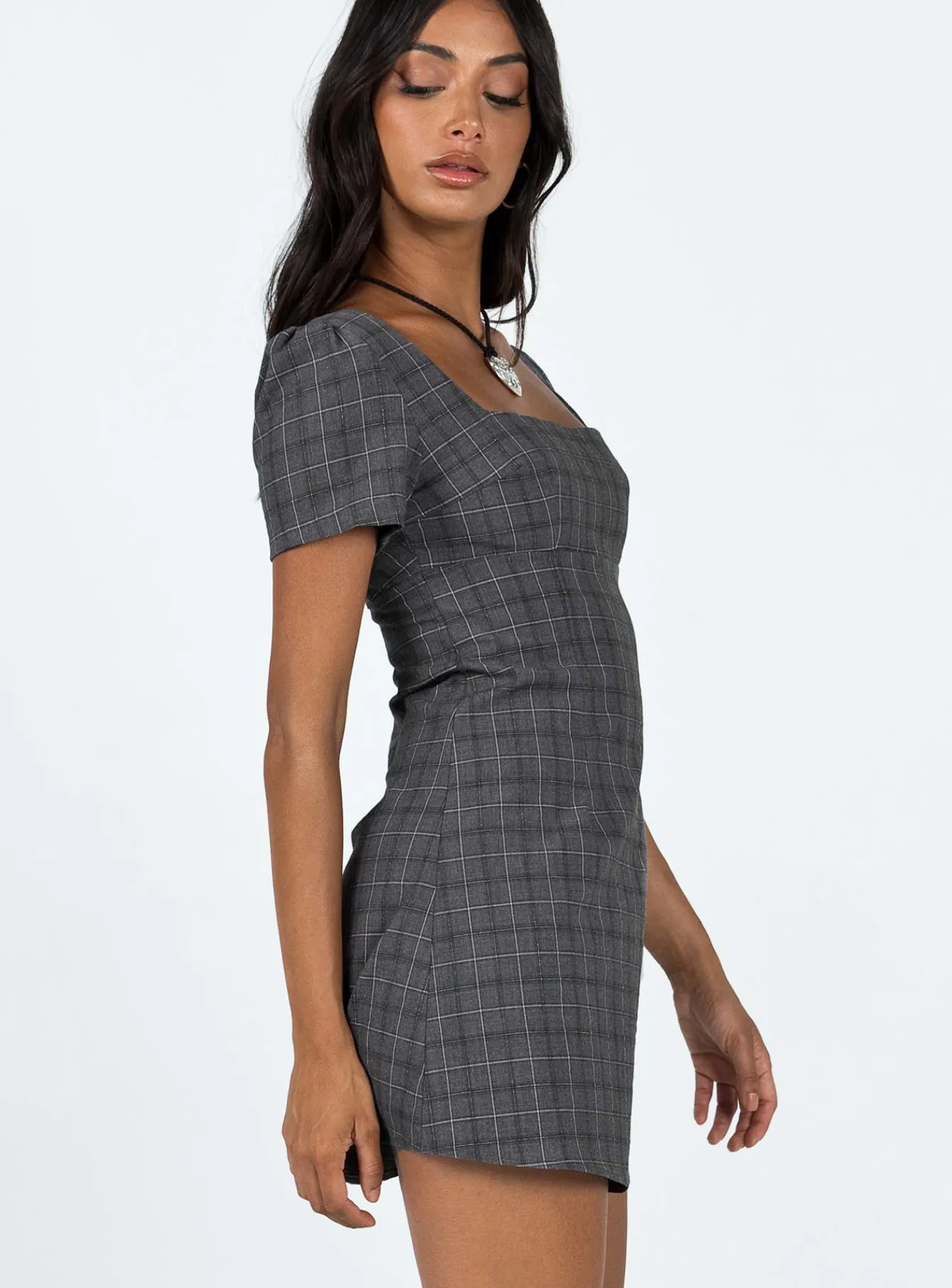 Princess Polly Hastings Mini Dress Check Hot