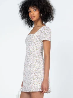 Princess Polly Hastings Mini Dressfloral   White Hot