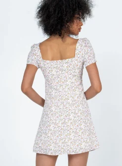 Princess Polly Hastings Mini Dressfloral   White Hot