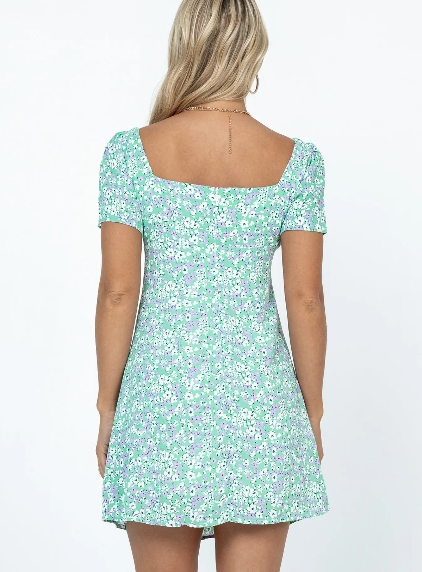 Princess Polly Hastings Mini Dressfloral Green Fashion