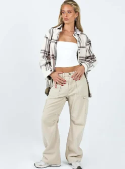 Princess Polly Hatcha Shirt  Cream Cheap