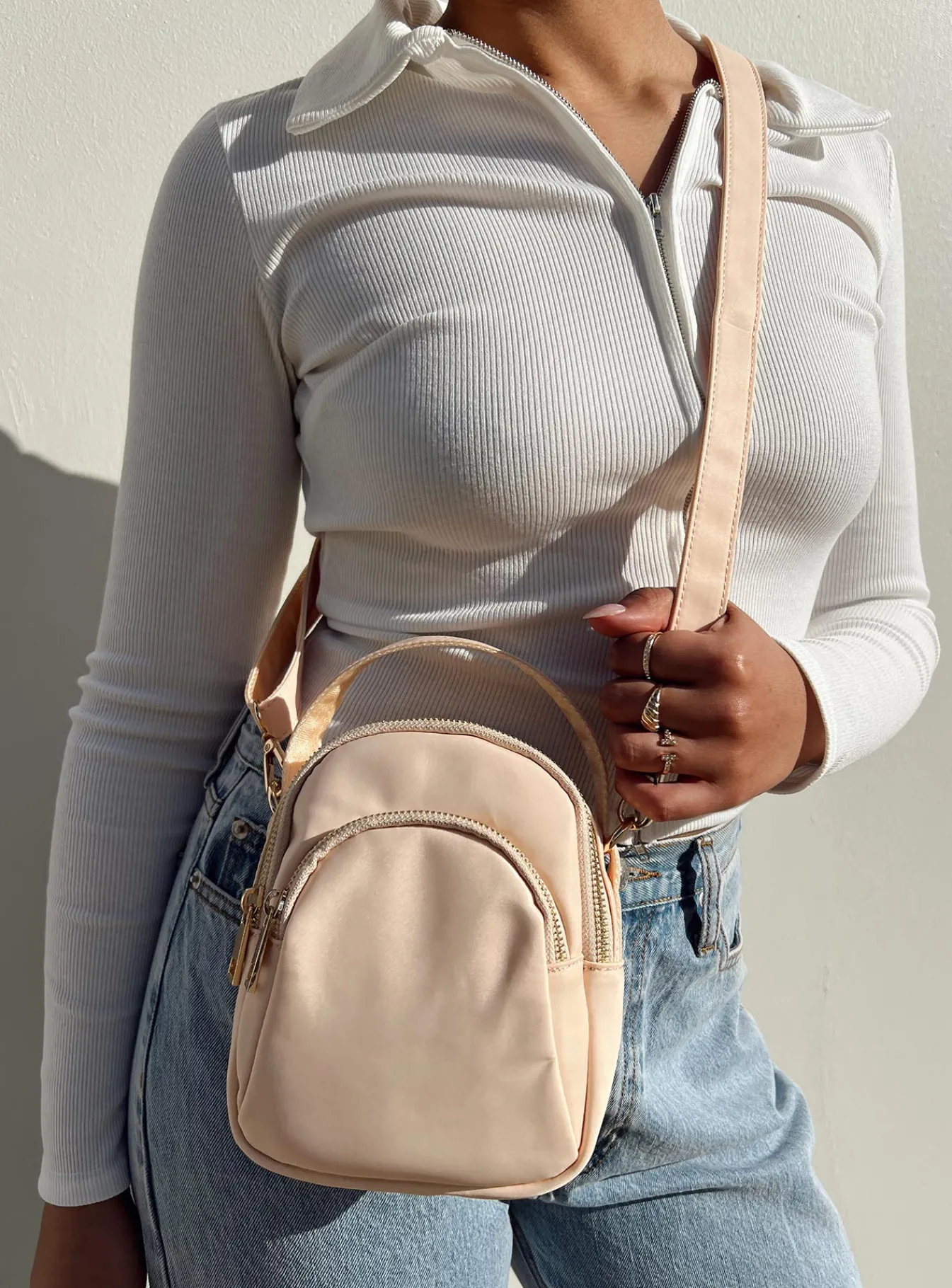 Princess Polly Hattie Crossbody Bag Cream Best Sale