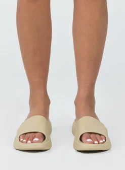 Princess Polly Havana Slides  Beige Online
