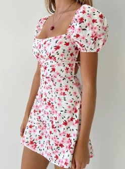 Princess Polly Havena Mini Dress  White / Floral Store