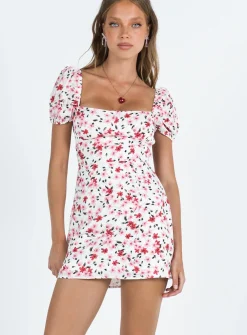 Princess Polly Havena Mini Dress  White / Floral Store
