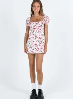 Princess Polly Havena Mini Dress  White / Floral Store