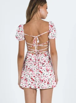 Princess Polly Havena Mini Dress  White / Floral Store