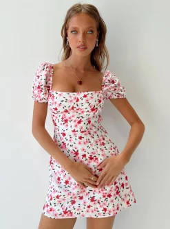 Princess Polly Havena Mini Dress  White / Floral Store