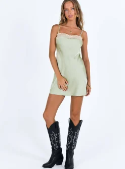 Princess Polly Hazell Mini Dress  Sage Shop