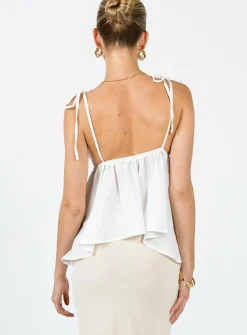 Princess Polly Hearts Flutter Top Ivory Hot