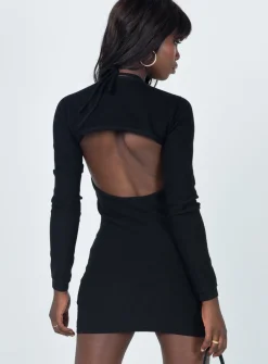 Princess Polly Heavenly Sent Mini Dress  Black Fashion