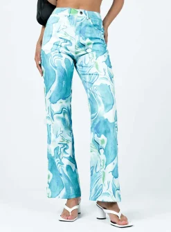 Princess Polly Helda Pants  Blue Store