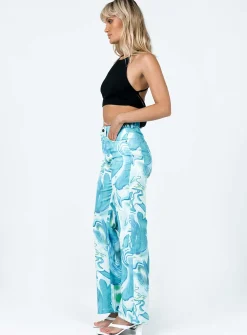 Princess Polly Helda Pants  Blue Store