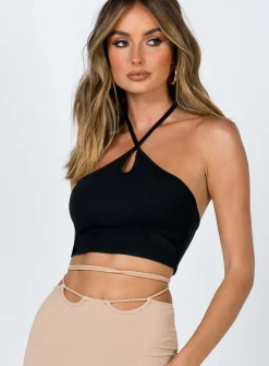 Princess Polly Helena Top  Black Best Sale