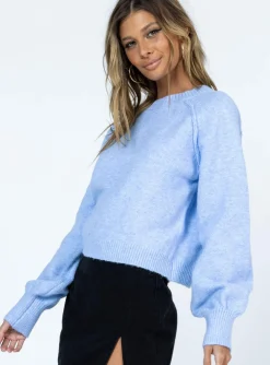 Princess Polly Helenna Sweater  Blue Best Sale