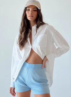 Princess Polly Hendricks Shorts  Blue Fashion