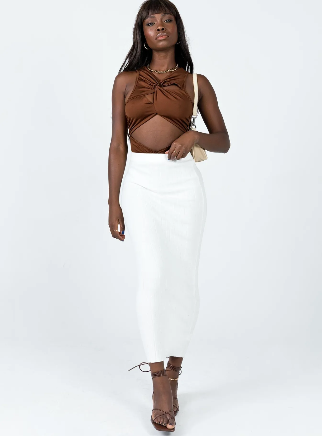 Princess Polly Hendrix Bodysuit Brown Hot