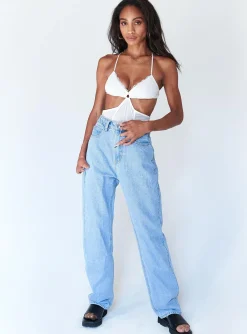 Princess Polly Henrietta Bodysuit  White Hot