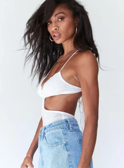 Princess Polly Henrietta Bodysuit  White Hot