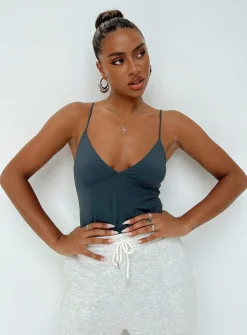 Princess Polly Henwick Bodysuit  Steel Hot