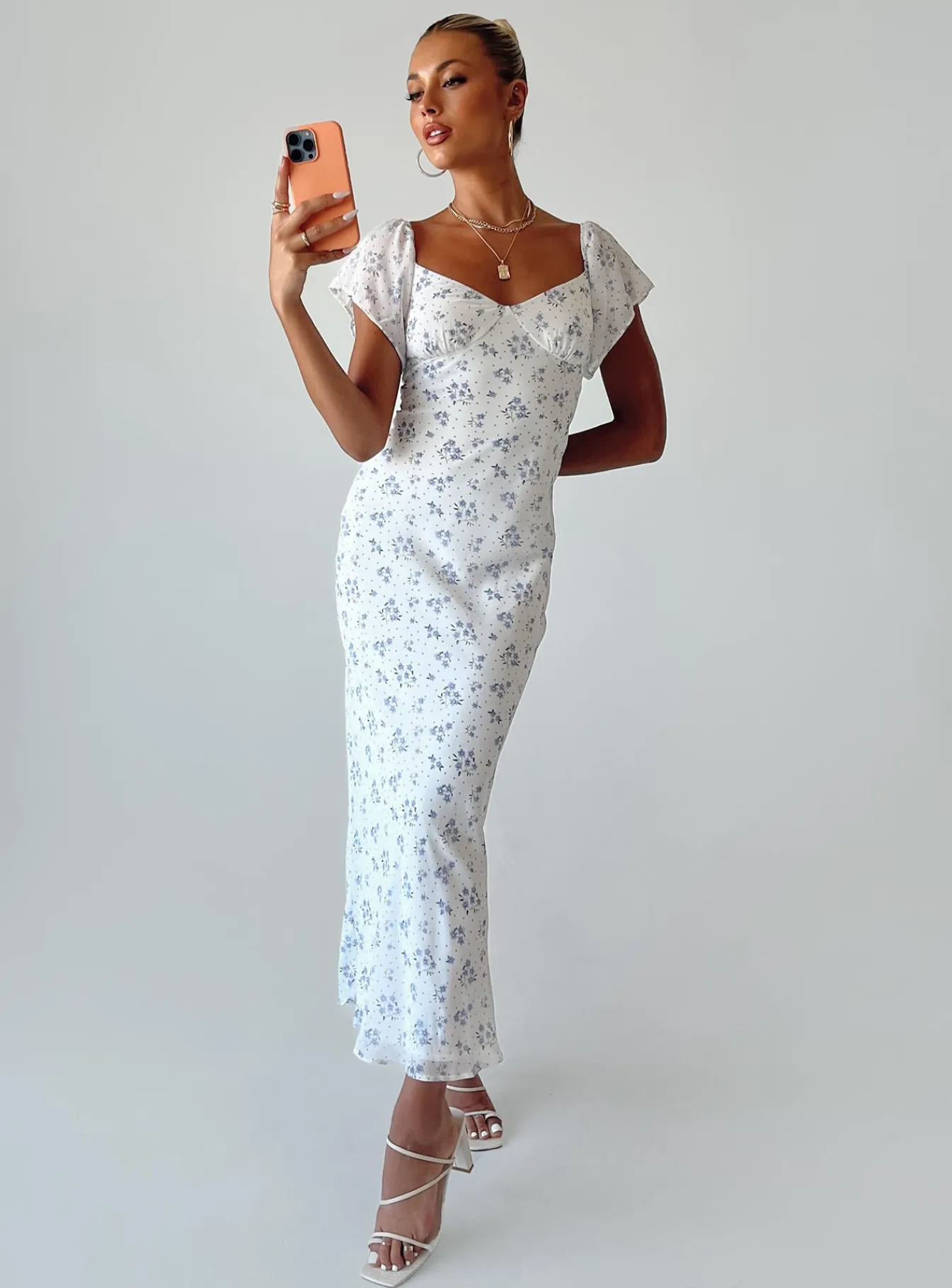 Princess Polly Hera Maxi Dressfloral White Best Sale