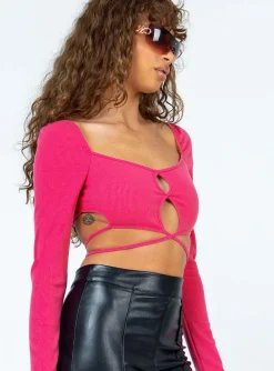 Princess Polly Herring Top  Pink Best