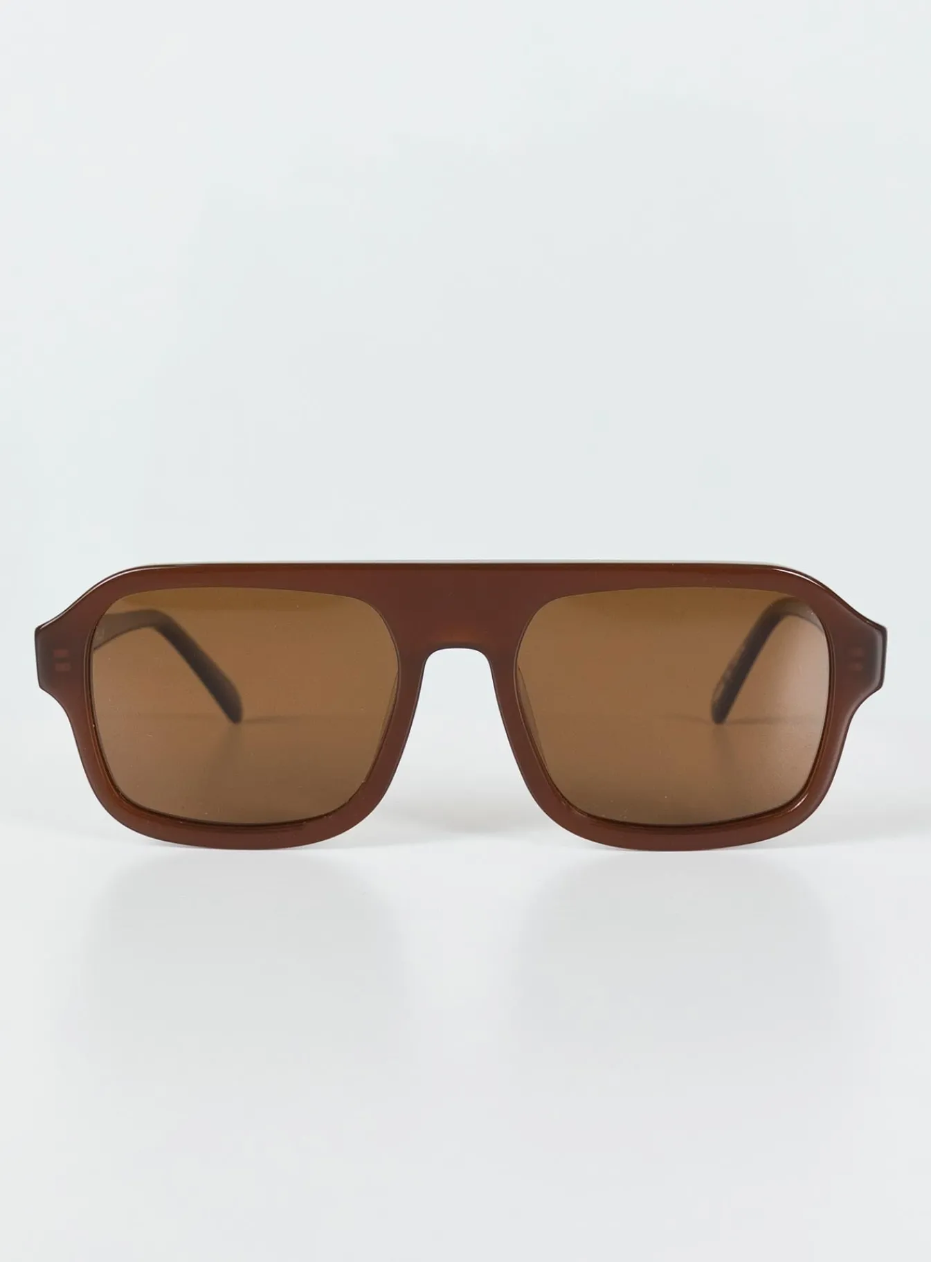 Princess Polly Hetley Sunglasses Brown Clearance
