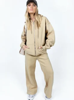 Princess Polly Hoda Zip Up Jacket  Beige Online