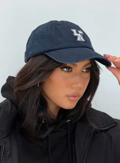 Princess Polly Hoffman Cap  Navy Cheap