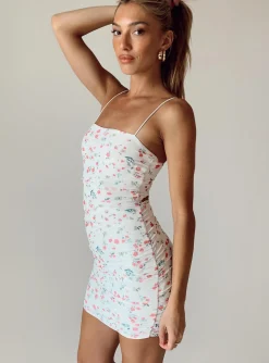 Princess Polly Holloway Wishes Mini Dressfloral   White Discount