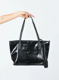 Princess Polly Holst Pu Tote  Black Outlet