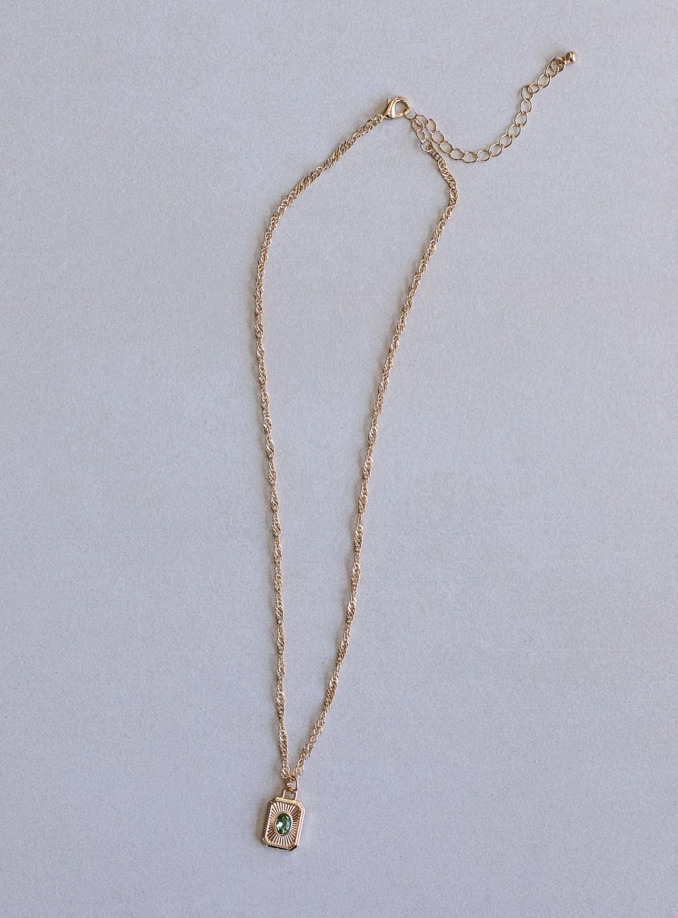 Princess Polly Honeydew Necklace/ Green Gold Cheap
