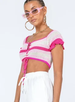 Princess Polly Honeydew Top  Pink Online
