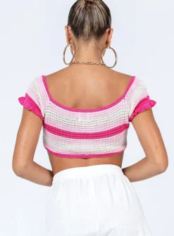 Princess Polly Honeydew Top  Pink Online