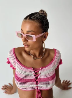 Princess Polly Honeydew Top  Pink Online