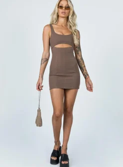 Princess Polly Hudson Mini Dress  Brown Online