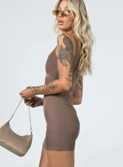 Princess Polly Hudson Mini Dress  Brown Online