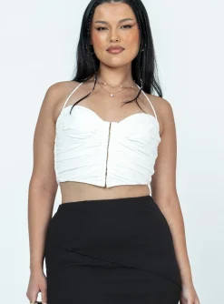 Princess Polly Hunter Corset Top  White Sale