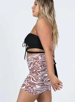 Princess Polly Hunter Mini Skirt Zebra Brown Fashion