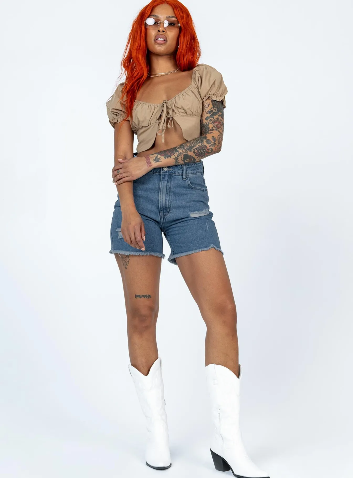 Princess Polly Huntleyshorts Denim Fashion
