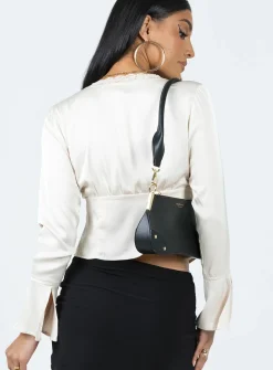 Princess Polly Hunton Long Sleeve Top Cream Flash Sale