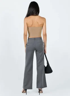 Princess Polly Hutchinson Pants  Grey Fashion