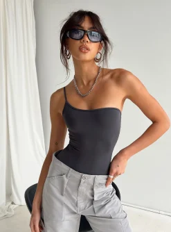 Princess Polly Hutter Bodysuit  Grey Sale