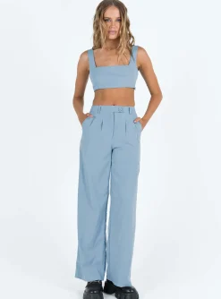 Princess Polly Huxley Set  Dusty Blue Hot