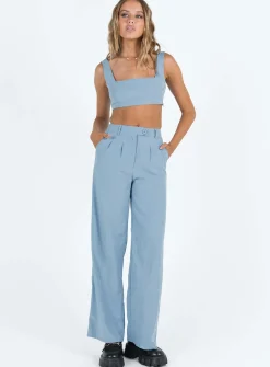 Princess Polly Huxley Set  Dusty Blue Hot
