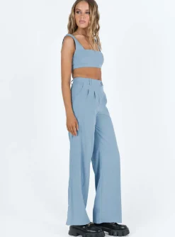 Princess Polly Huxley Set  Dusty Blue Hot